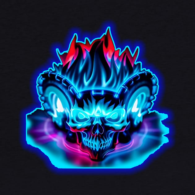 Flaming Skull by Reasons to be random